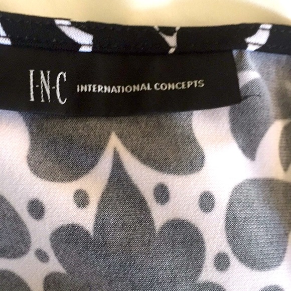 INC INTERNATIONAL CONCEPTS ABSTRACT PRINT TUNIC - Picture 4 of 4